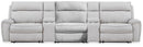 Social Pointe Reclining Sectional with Storage Consoles - Furniture Center (NY)