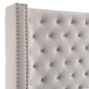 ROSABELLE E.King & Queen Bed, Black, Gray, & Ivory,