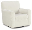 Herstow Swivel Glider Accent Chair - Furniture Center (NY)