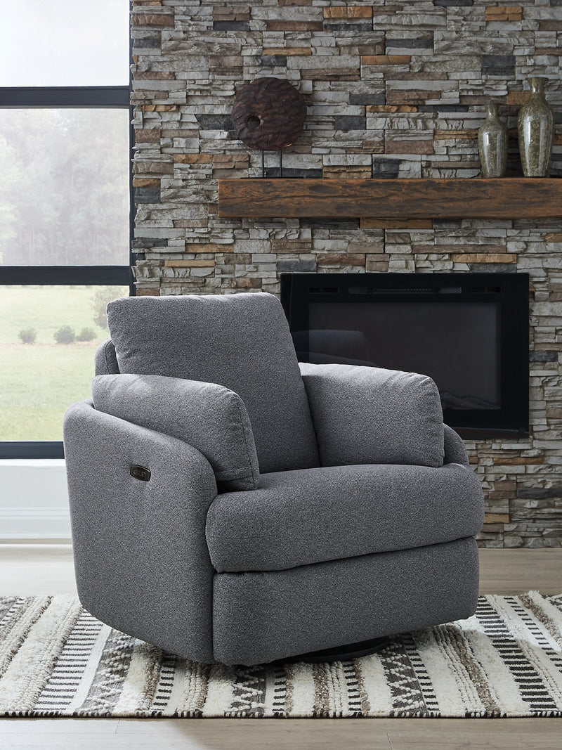 Alainmont Next-Gen Nuvella Swivel Power Recliner - Furniture Center (NY)