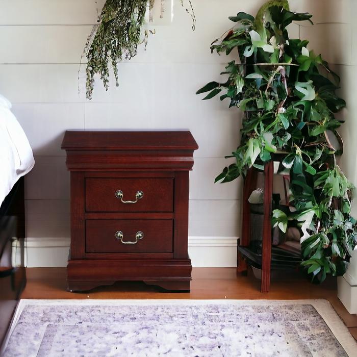 Louis Philippe Cherry Nightstand - Furniture Center (NY)