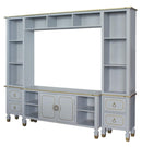 ACME House Marchese Entertainment Center with TV Stand in Pearl Gray 91990 - Furniture Center (NY)