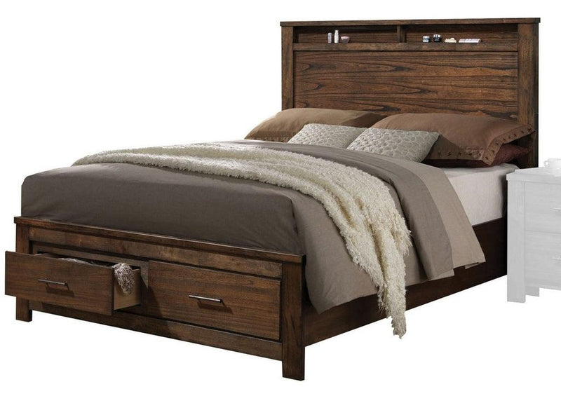 Acme Merrilee Queen Storage Bed in Oak 21680Q - Furniture Center (NY)