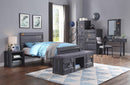Cargo Gunmetal Twin Bed - Furniture Center (NY)
