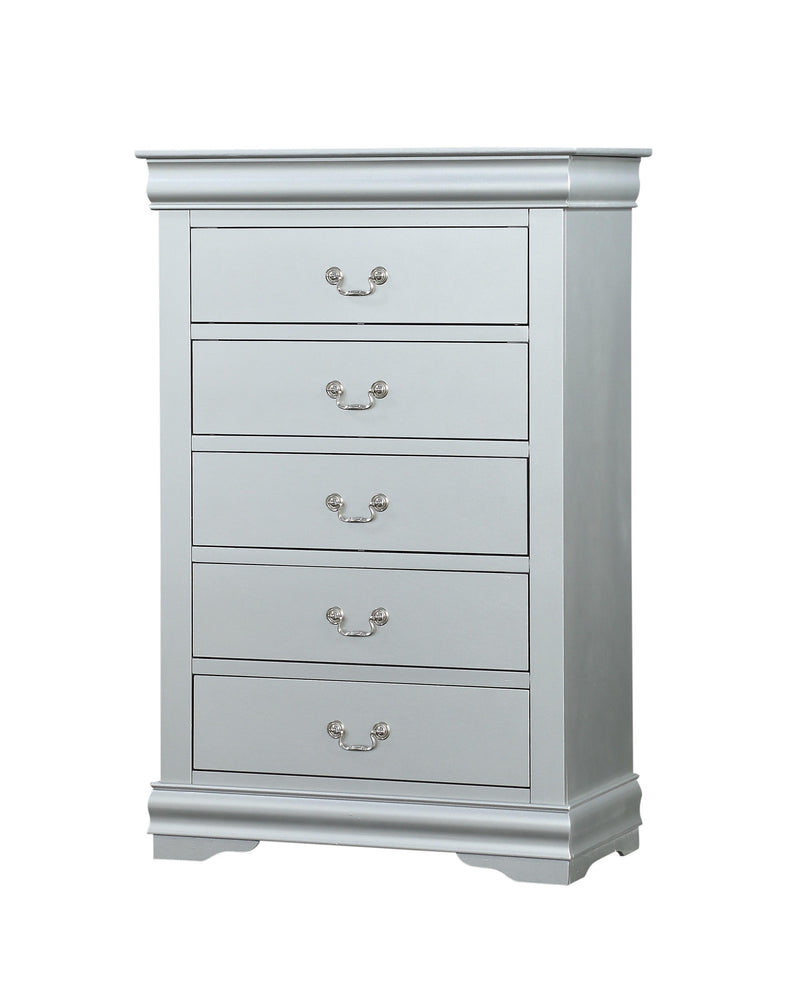Louis Philippe Platinum Chest - Furniture Center (NY)