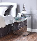 Nysa Mirrored & Faux Crystals Accent Table - Furniture Center (NY)