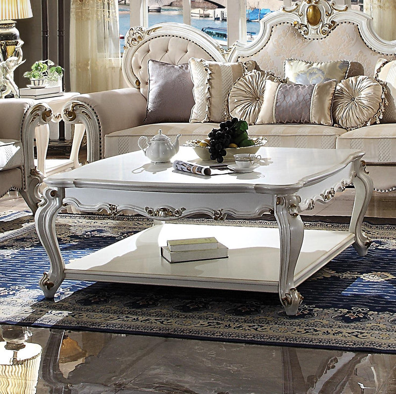 Picardy Antique Pearl Coffee Table - Furniture Center (NY)