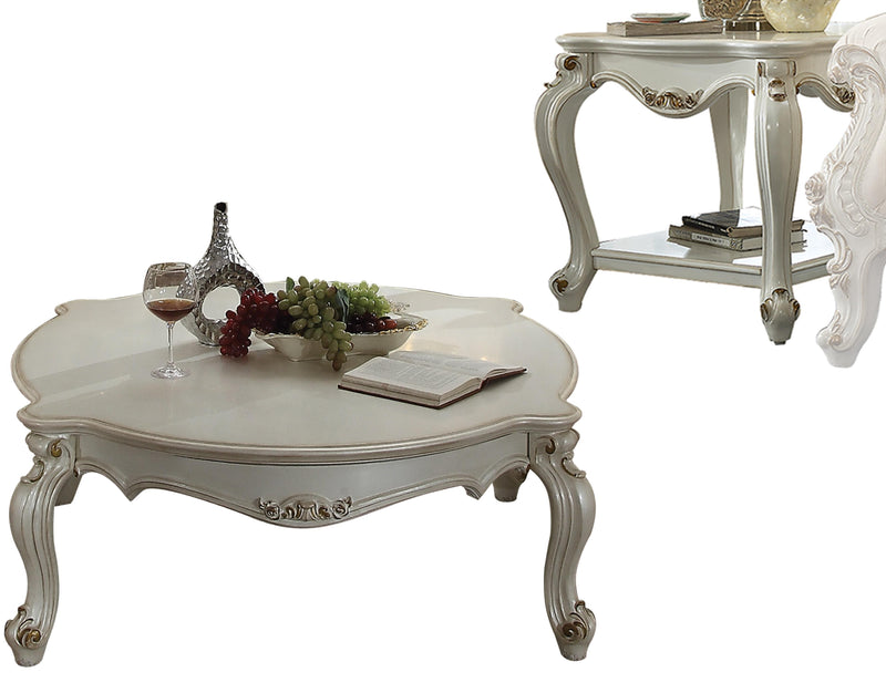 Picardy Antique Pearl Coffee Table - Furniture Center (NY)