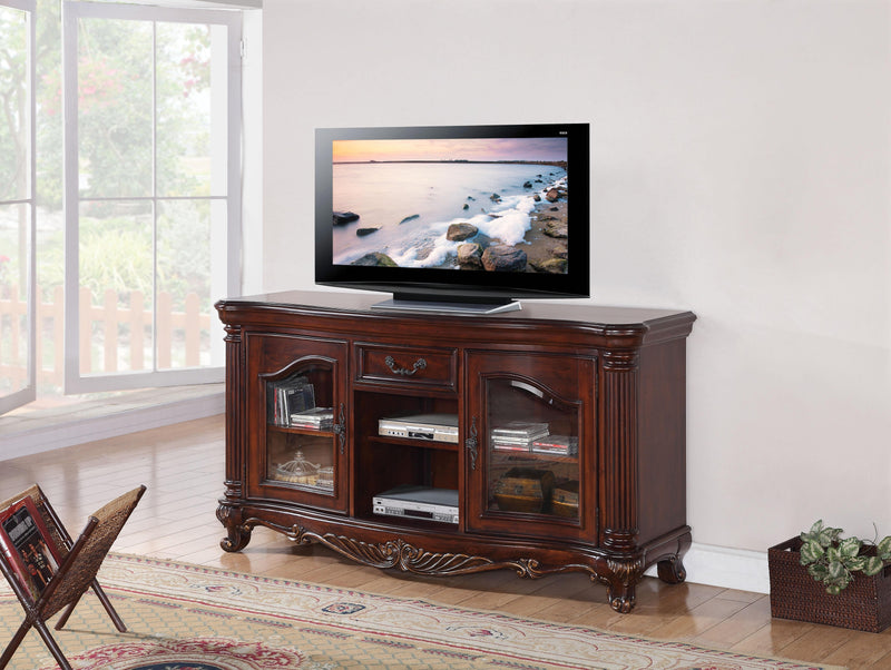 Remington Brown Cherry TV Stand - Furniture Center (NY)