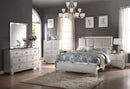 Voeville II Platinum PU & Platinum Queen Bed - Furniture Center (NY)