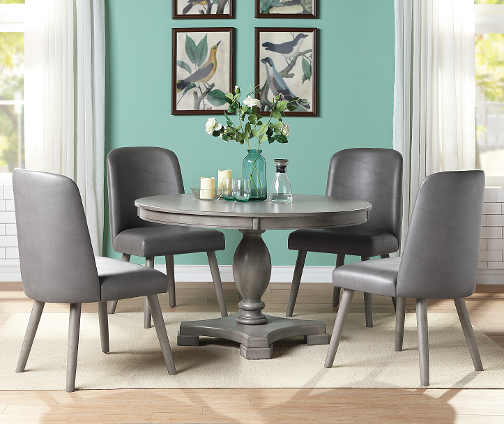 Waylon Gray Oak Dining Table - Furniture Center (NY)
