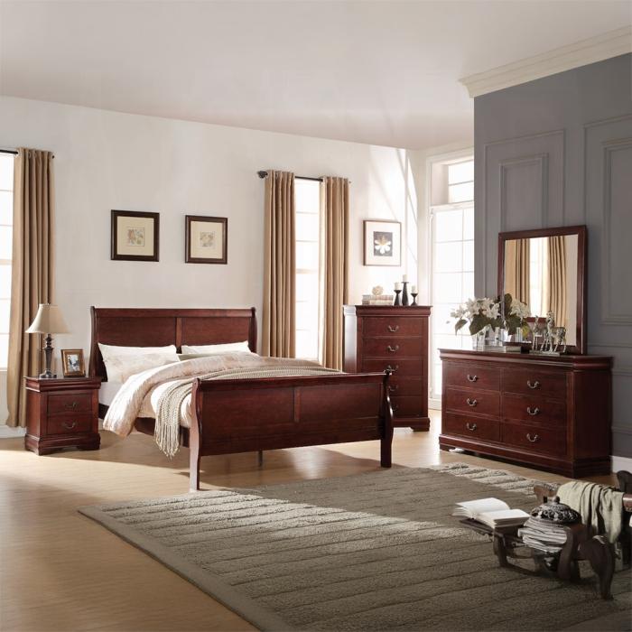 Louis Philippe Cherry Mirror - Furniture Center (NY)