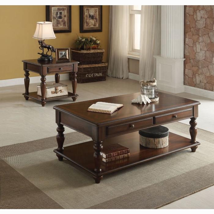 Farrel Walnut Coffee Table - Furniture Center (NY)