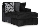 Midnight-Madness Sectional with Chaise - Furniture Center (NY)