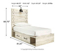 Cambeck Bed with 4 Storage Drawers - Furniture Center (NY)