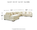 Lindyn Sectional with Chaise - Furniture Center (NY)
