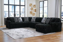 Midnight-Madness Sectional with Chaise - Furniture Center (NY)
