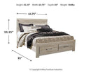 Bellaby Bed with 2 Storage Drawers - Furniture Center (NY)