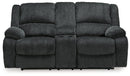 Draycoll Reclining Loveseat with Console - Furniture Center (NY)