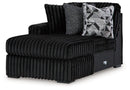 Midnight-Madness Sectional with Chaise - Furniture Center (NY)