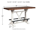 Valebeck Counter Height Dining Table - Furniture Center (NY)