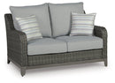Elite Park Outdoor Loveseat with Cushion - Furniture Center (NY)