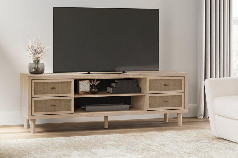 Cielden 72" TV Stand with Electric Fireplace - Furniture Center (NY)