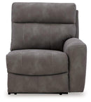 Next-Gen DuraPella Power Reclining Sectional Loveseat with Console - Furniture Center (NY)