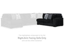 Midnight-Madness Sectional Sofa with Chaise - Furniture Center (NY)