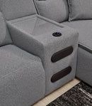 Modmax II Power Reclining Sectional with Audio Consoles - Furniture Center (NY)