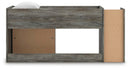 Frandern Loft Bed with Bookcase Storage - Furniture Center (NY)