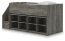 Frandern Loft Bed with Bookcase Storage - Furniture Center (NY)