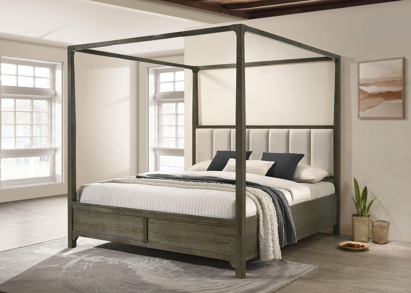 Gran Park Canopy Bed Dark Cocoa - Furniture Center (NY)
