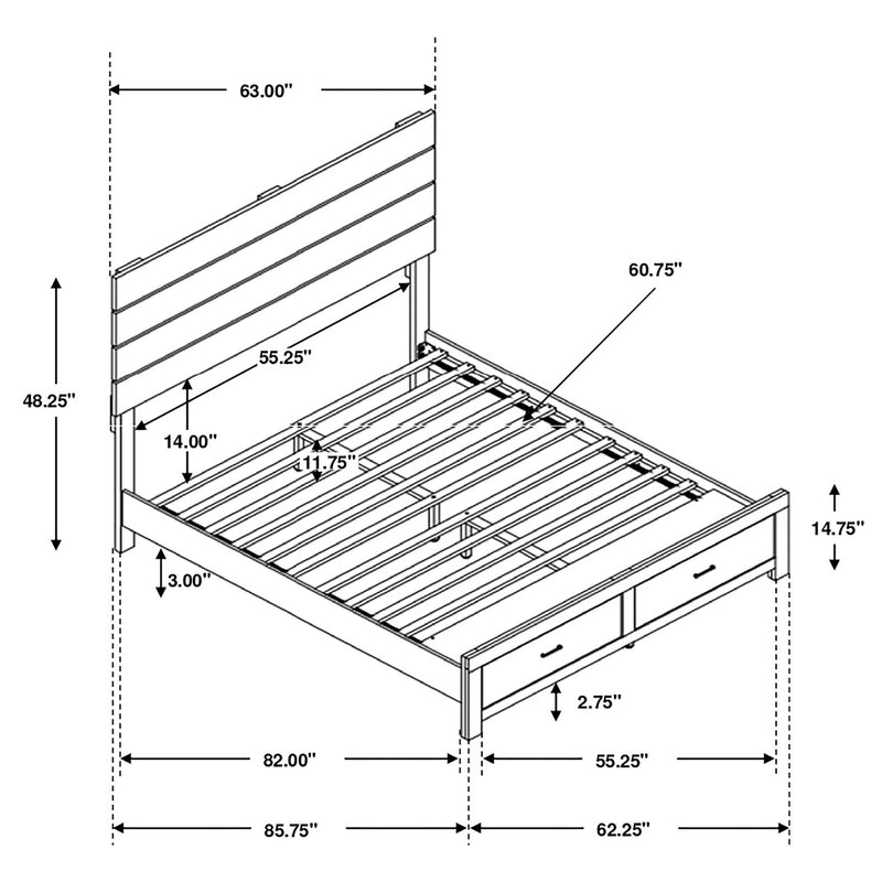 Brantford Queen Bed - Furniture Center (NY)