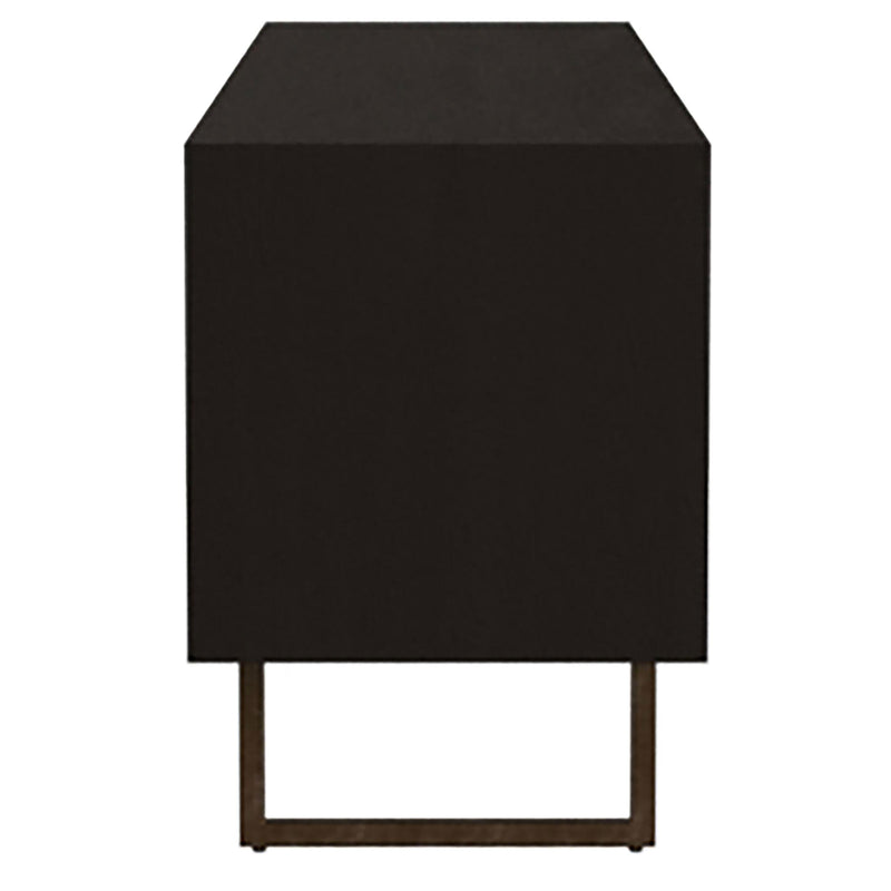 Marsden 2-door Wood 70" TV Stand Charcoal Black - Furniture Center (NY)