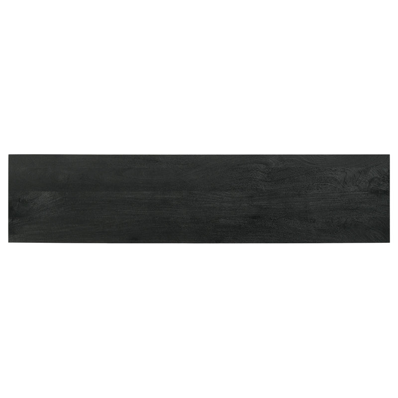 Marsden 2-door Wood 70" TV Stand Charcoal Black - Furniture Center (NY)