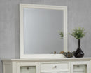 Sandy Beach Rectangular Dresser Mirror Cream White - Furniture Center (NY)