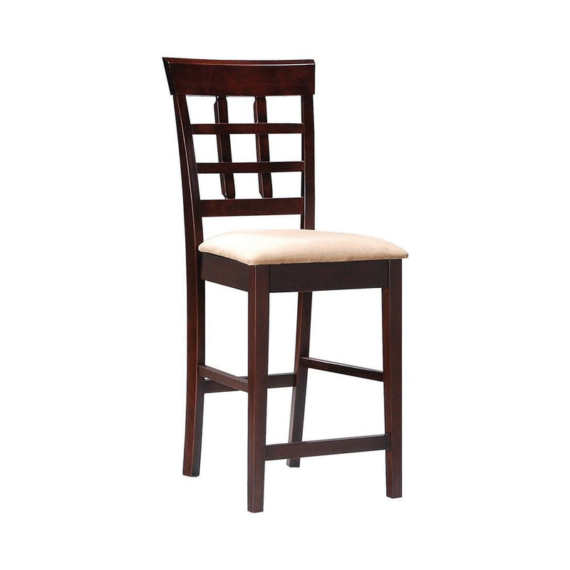 Gabriel Upholstered Counter Height Stools Cappuccino and Beige (Set of 2) - Furniture Center (NY)