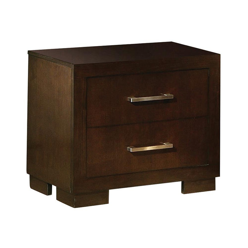Jessica Nightstand Panels Cappuccino (Set of 2) - Furniture Center (NY)