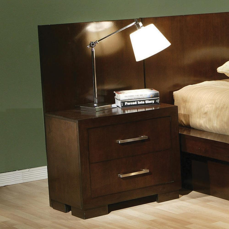 Jessica 2-drawer Nightstand Cappuccino - Furniture Center (NY)