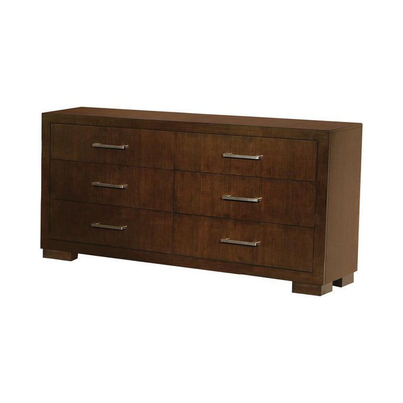 Jessica 6-drawer Dresser Cappuccino - Furniture Center (NY)
