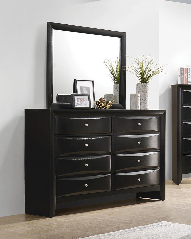 Briana Rectangular 8-drawer Dresser Black - Furniture Center (NY)