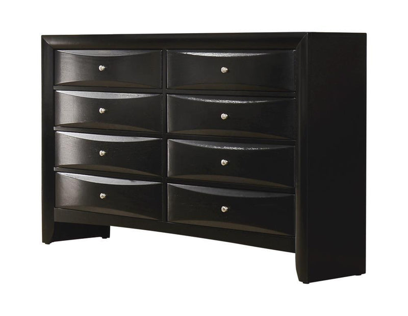 Briana Rectangular 8-drawer Dresser Black - Furniture Center (NY)