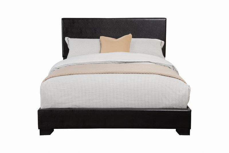 Conner Queen Upholstered Panel Bed Black - Furniture Center (NY)