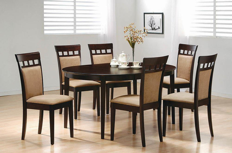 Gabriel Oval Dining Table Cappuccino - Furniture Center (NY)