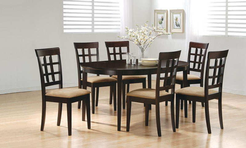 Gabriel Oval Dining Table Cappuccino - Furniture Center (NY)