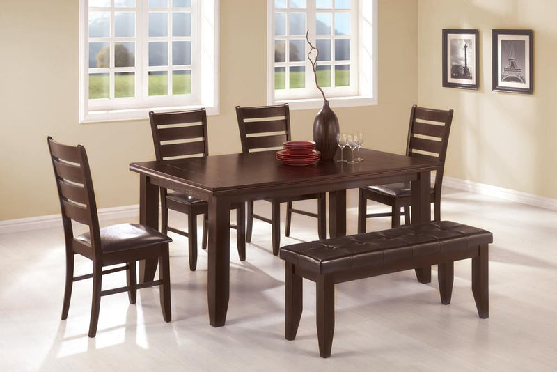 Dalila Rectangular Dining Table Cappuccino - Furniture Center (NY)