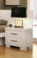 Jessica Nightstand Panels White (Set of 2) - Furniture Center (NY)