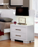 Jessica Nightstand Panels White (Set of 2) - Furniture Center (NY)