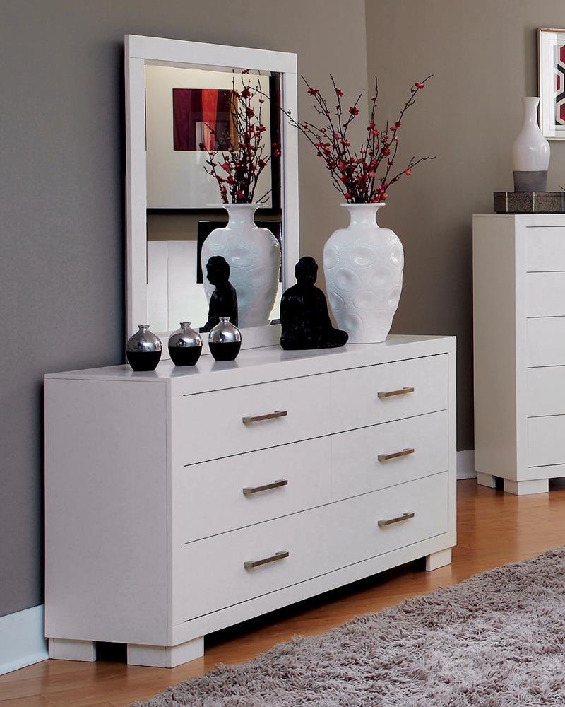 Jessica 6-drawer Dresser White - Furniture Center (NY)